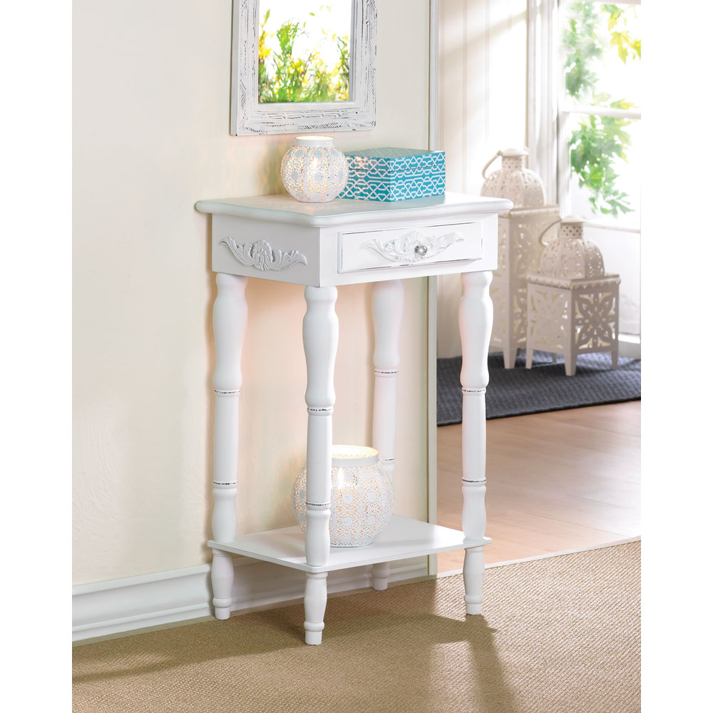 White Side Tables For Living Room